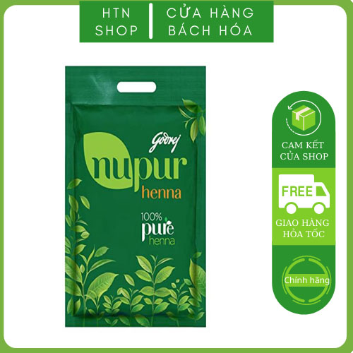 Combo 4 gói bột henna nhuộm tóc thảo dược nguyên chất Ấn Độ -nâu đỏ nguyên thủy lá henna
