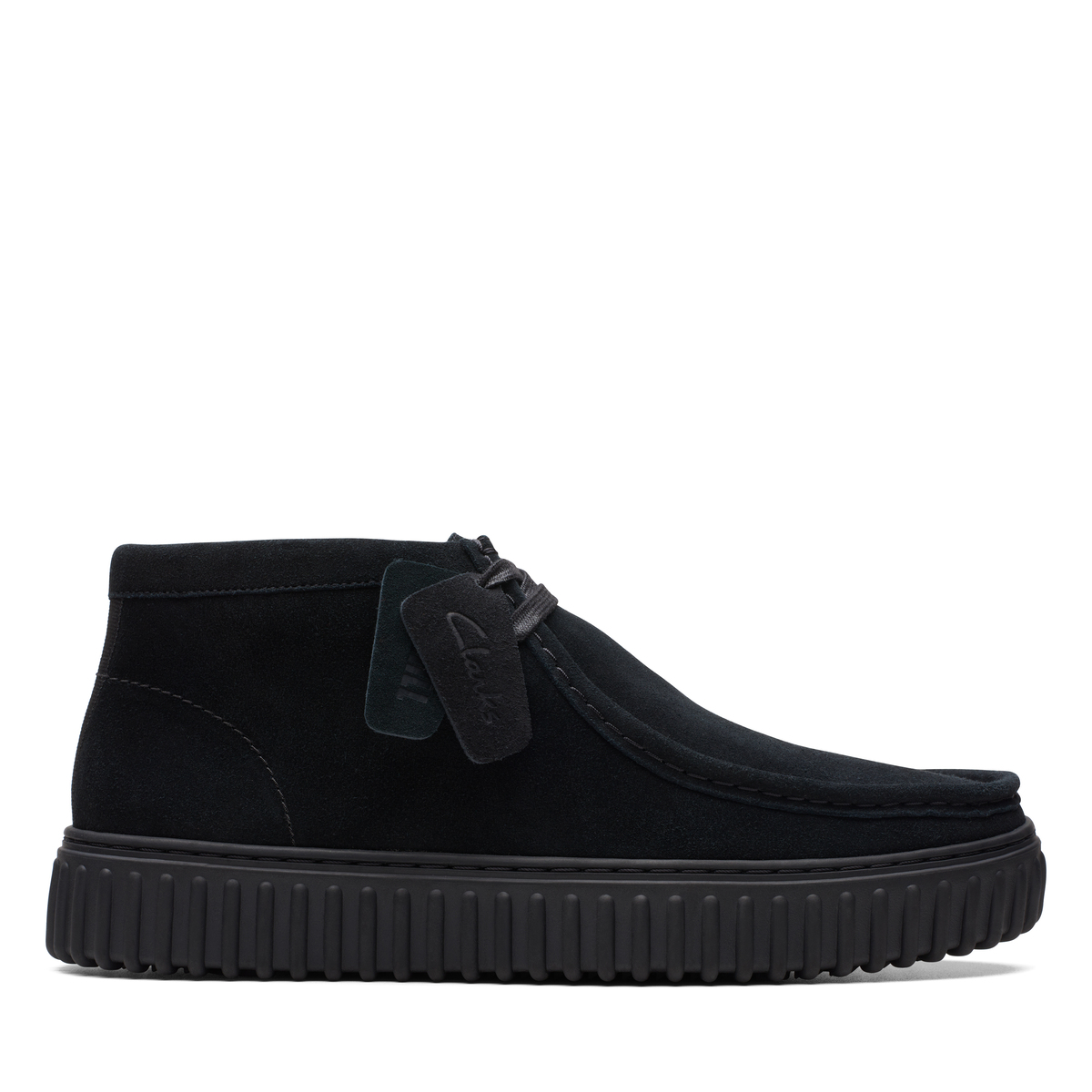 Giày bốt da lộn nam clarks - torhill hi