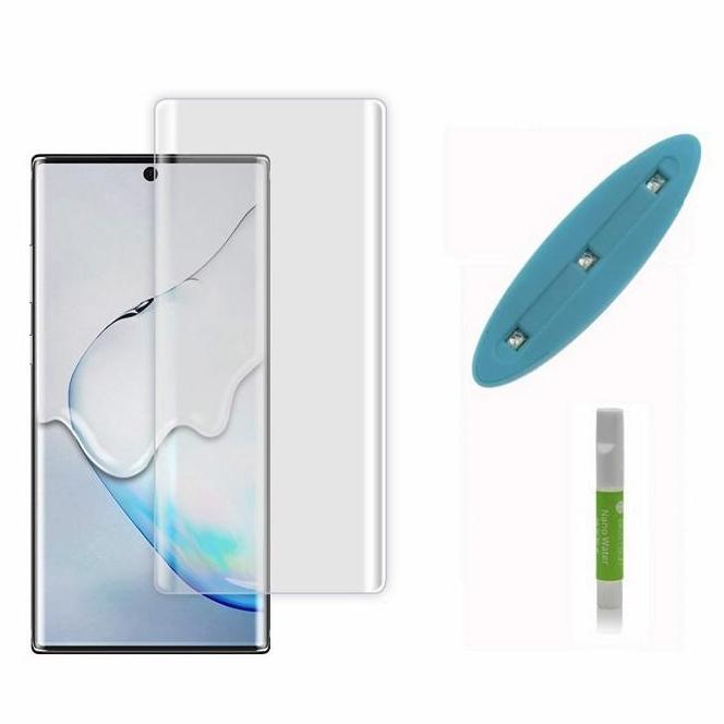 Kính cường lực Samsung Note 10 Note/ Note 10 Plus FULL màn hình FULL keo UV (Trong Suốt)