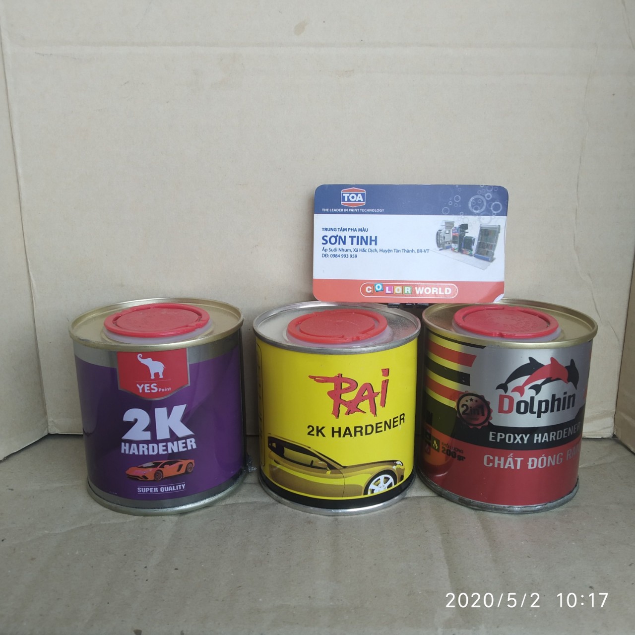 Chất đóng rắn Lon Dolphin , Yes , Rai 200gr - 1 lon dành cho sơn 2 thành phần