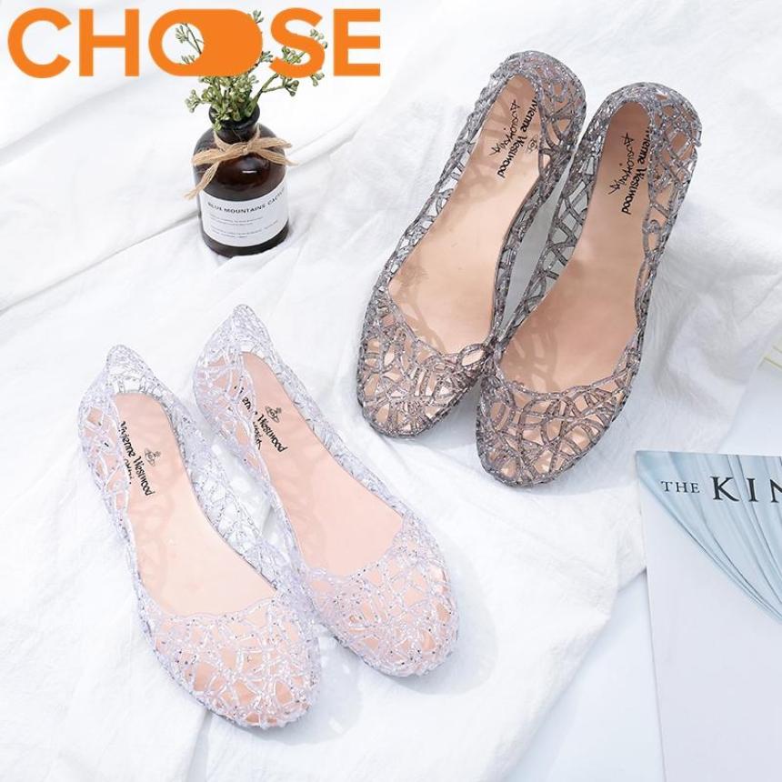 (MẪU MỚI) Giay nu de bang gia re , Búp Bê Nhựa Đi Mưa Uốn Dẻo Kim Tuyến Xinh Xắn 1803 giá rẻ