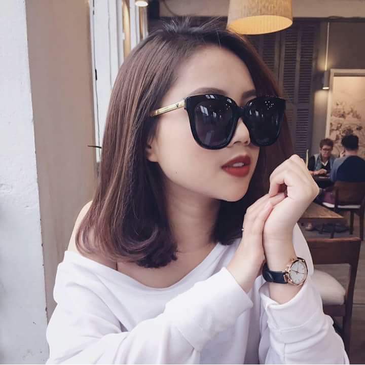 [FREESHIP] Kính Mát V Chân Vàng Nam Nữ Đơn Giản