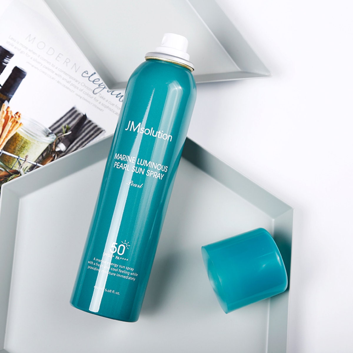Xịt Chống Nắng JM Solution Ngọc Trai SPF50+ /PA +++ 180ml ( màu xanh )