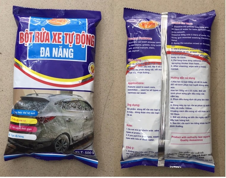 Combo 10 gói bột rửa xe không chạm HT3M 500G