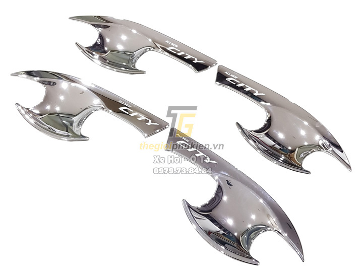 Bộ ốp hõm cửa xe Honda City 2021 mạ Crom