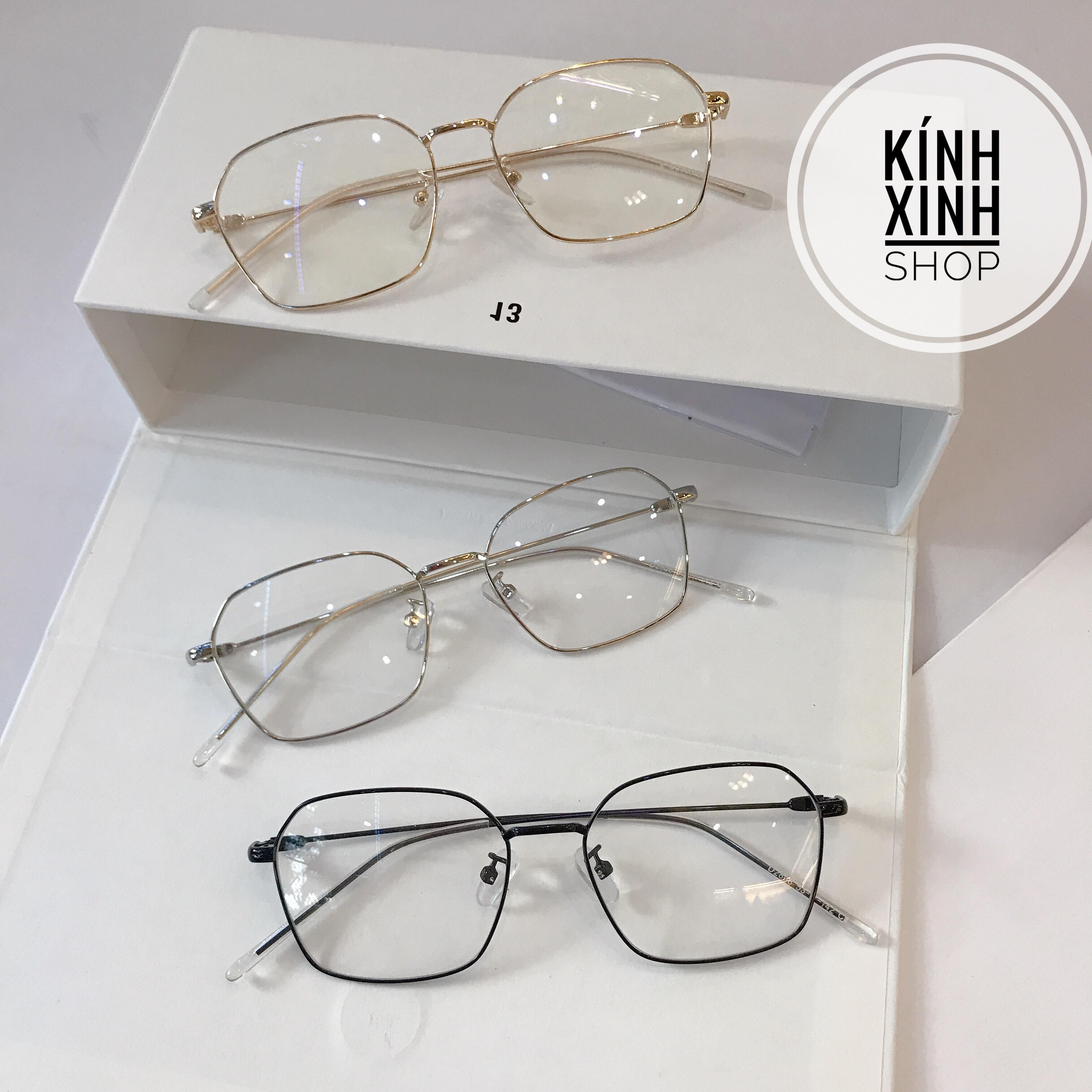 Kính unisex thời trang Mắt vuông kim loại (Nhiều màu)