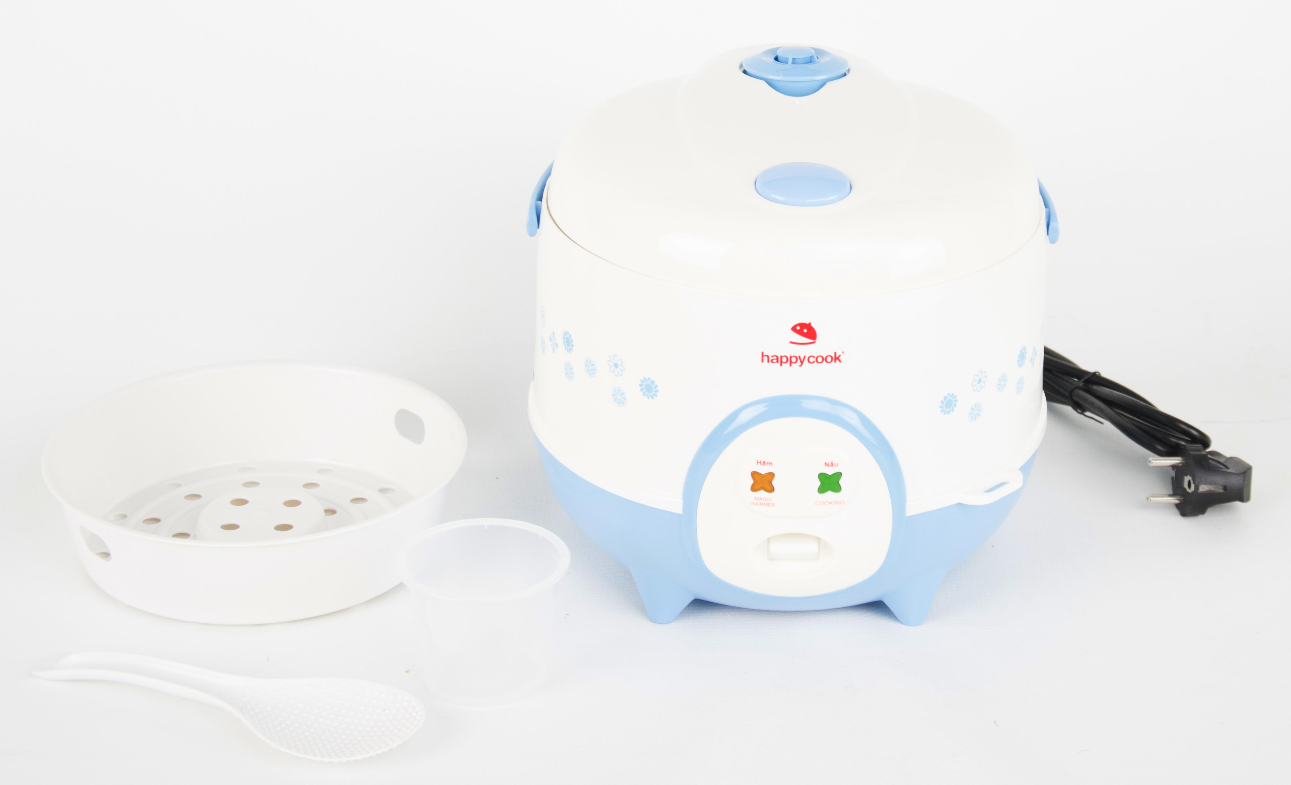 Nồi cơm điện Happy Cook Cook HC-120 1.2L (Xanh phối trắng)