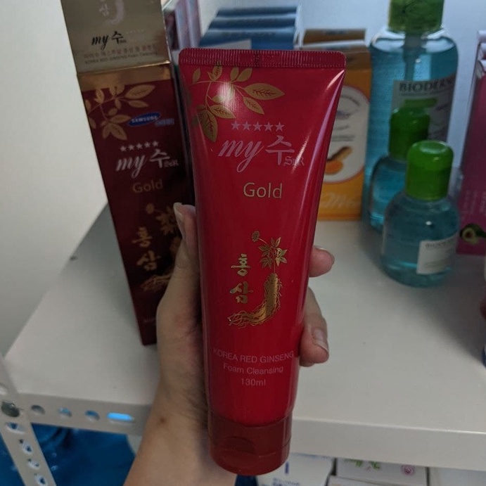 Sữa rửa mặt Sâm Đỏ My Gold Korea Red Ginseng Foam Cleansing (130g)
