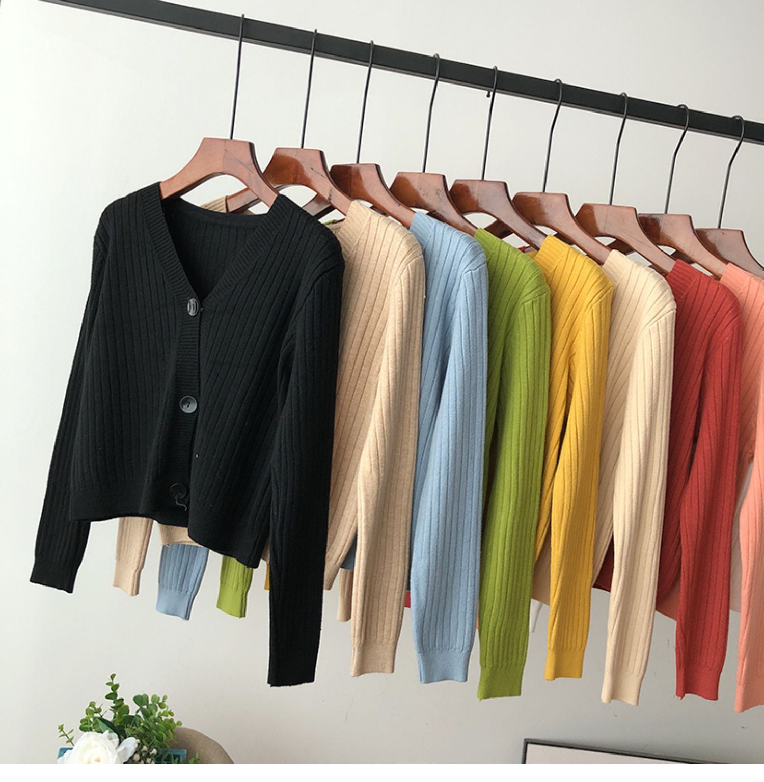 Áo khoác len nữ dáng ngắn Quảng Châu A416