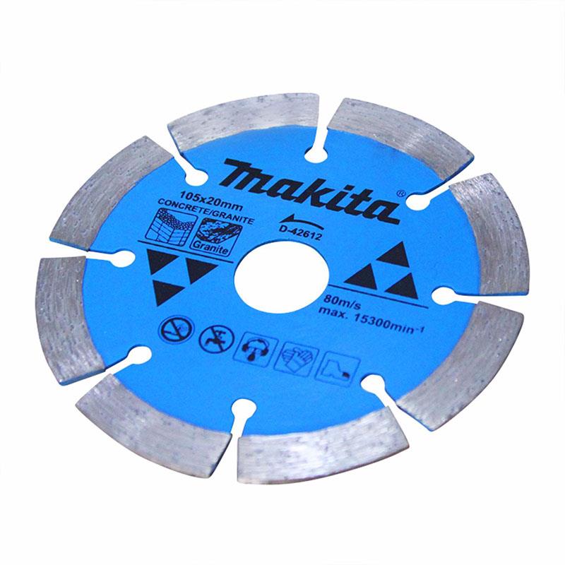 CHÍNH HÃNG - Lưỡi cắt đá Granite, cắt bê tông 105mmx 20mm Makita D-42612 (cắt khô)