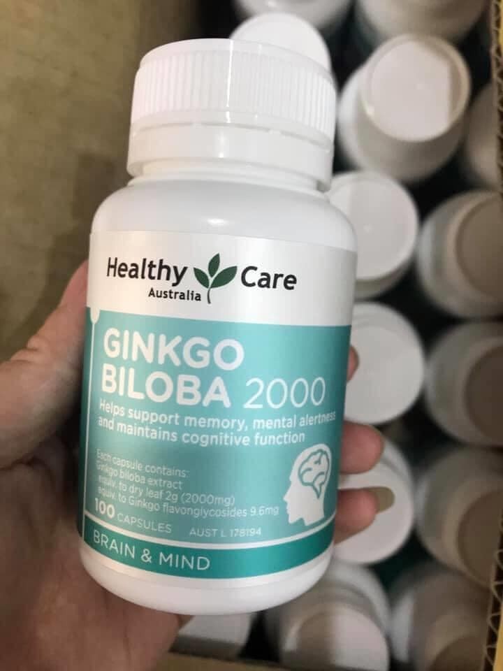 Viên uống bổ não Healthy Care Ginkgo Biloba Úc - 300