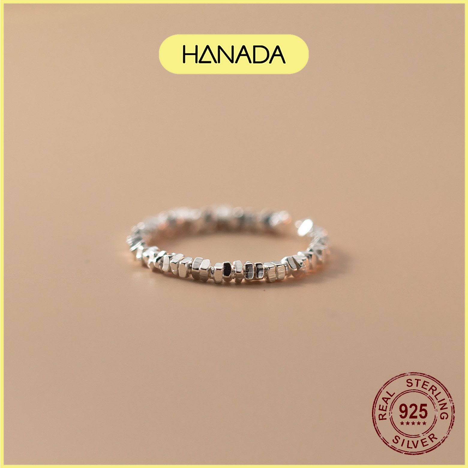 Nhẫn Bạc 925 Hanada Long Lanh Freesize 0031 M3