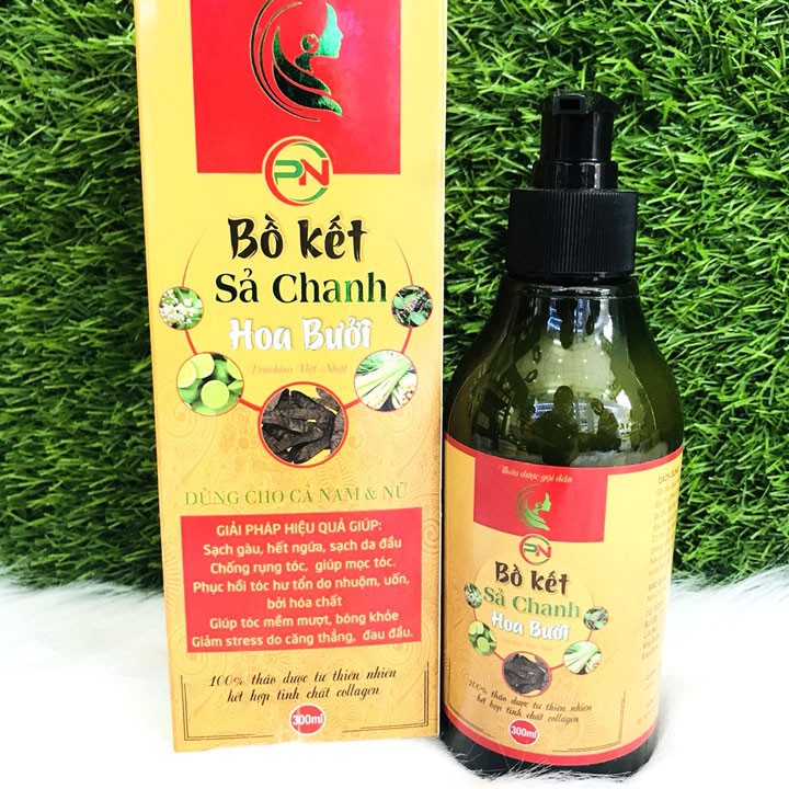 Dầu gội bồ kết sả chanh vàng 300ml