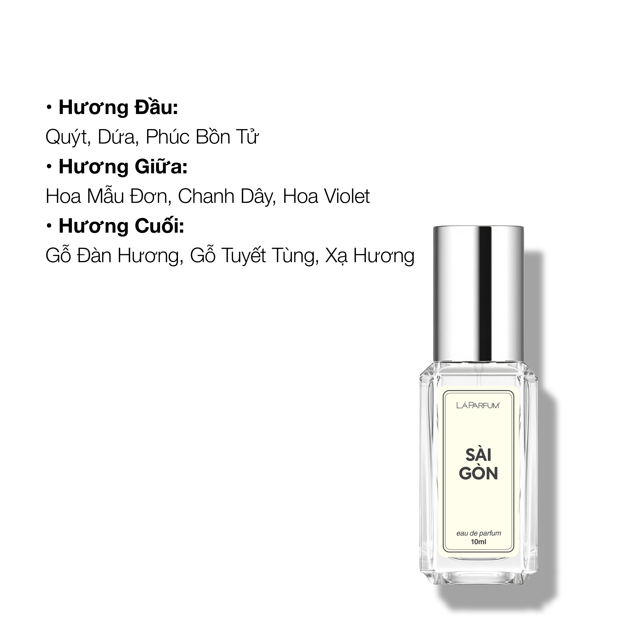 Nước hoa LÁ PARFUM Sài Gòn 10ml