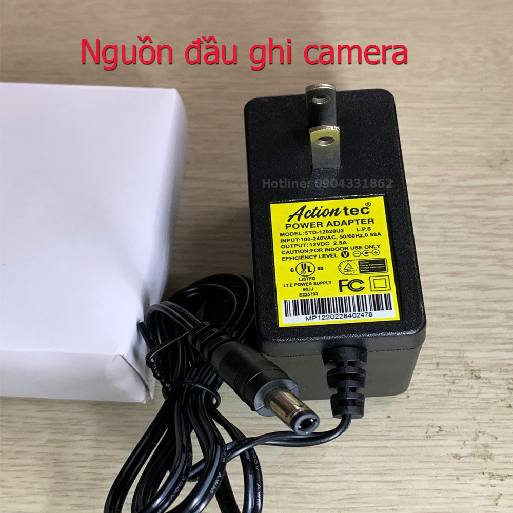 Camera Video Recorder Sources Include 12V/1A, 12V/2A, 12V/2.5A, 12A/6A, Good Quality and Operate Smoothly. Adapter 12V/2.5A, Adapter 12V/56