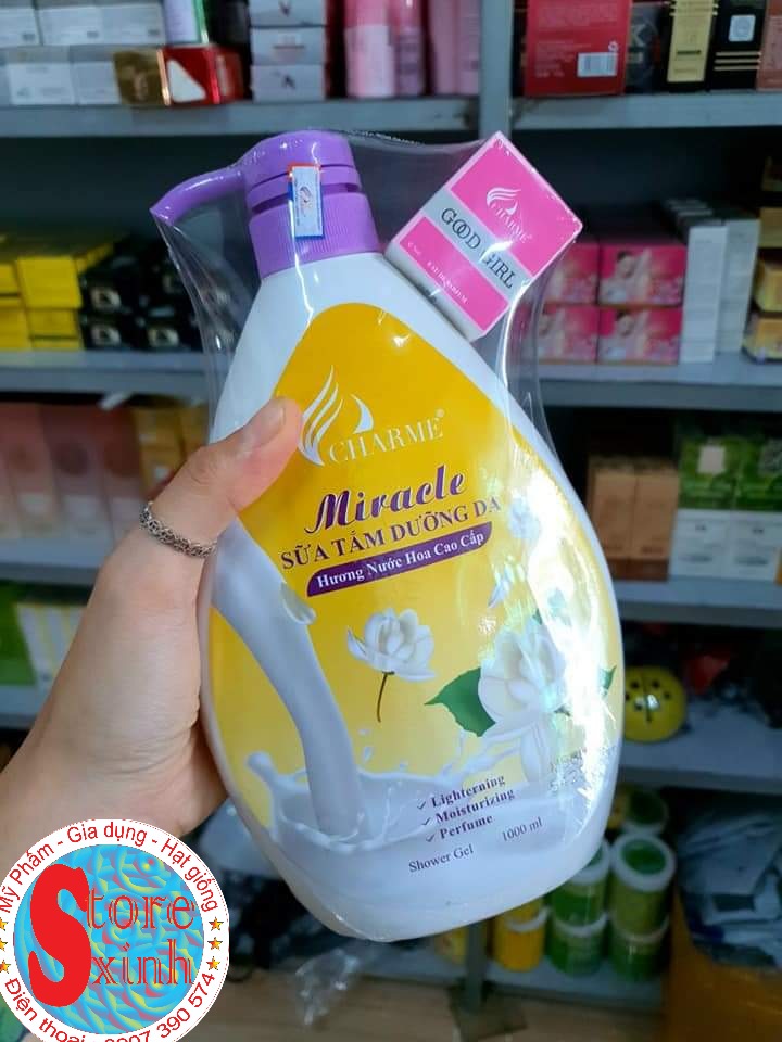 [ không tặng kèm nước hoa mini] SỮA TẮM DƯỠNG DA HƯƠNG HOA NHÀI