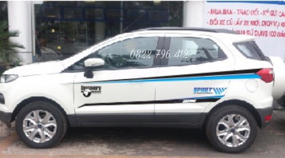 Tem dán sườn xe các loại xe 7 chỗ, dán sườn Eco sport, EcoSport