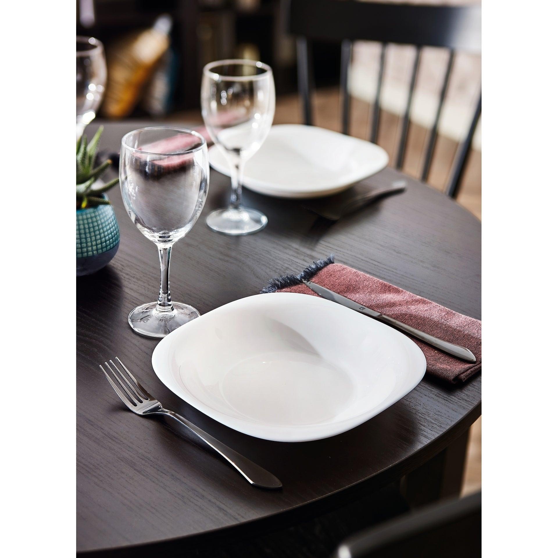 (ẢNH THẬT) Đĩa sứ thủy tinh 26cm Carine D2373 làm bằng thủy tinh an toàn sức khỏe, dùng được lò vi sóng và máy rửa bát, hàng chuẩn chính hãng - 1 CHIẾC