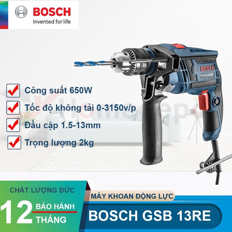 Máy khoan động lực Bosch GSB 13RE (Xanh)