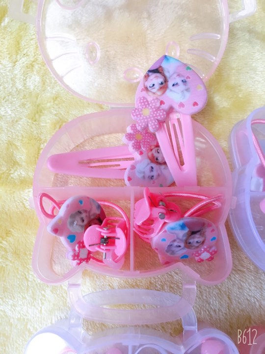 [HCM]Hộp phụ kiện tóc hello kitty cho bé gái
