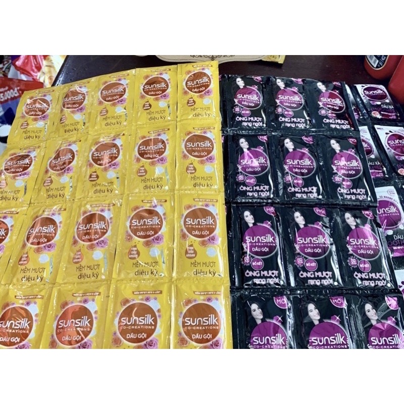 Dây 12 Gói Dầu Gội-Xả Sunsilk 6g.