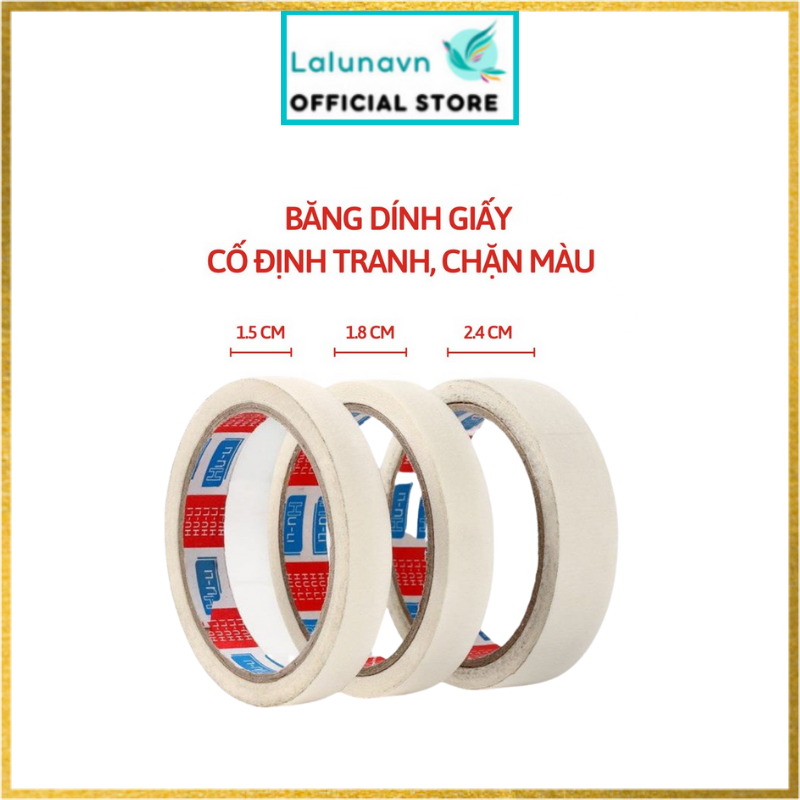 Băng Dính Giấy Chặn Màu Nước, Màu Acrylic, Sơn