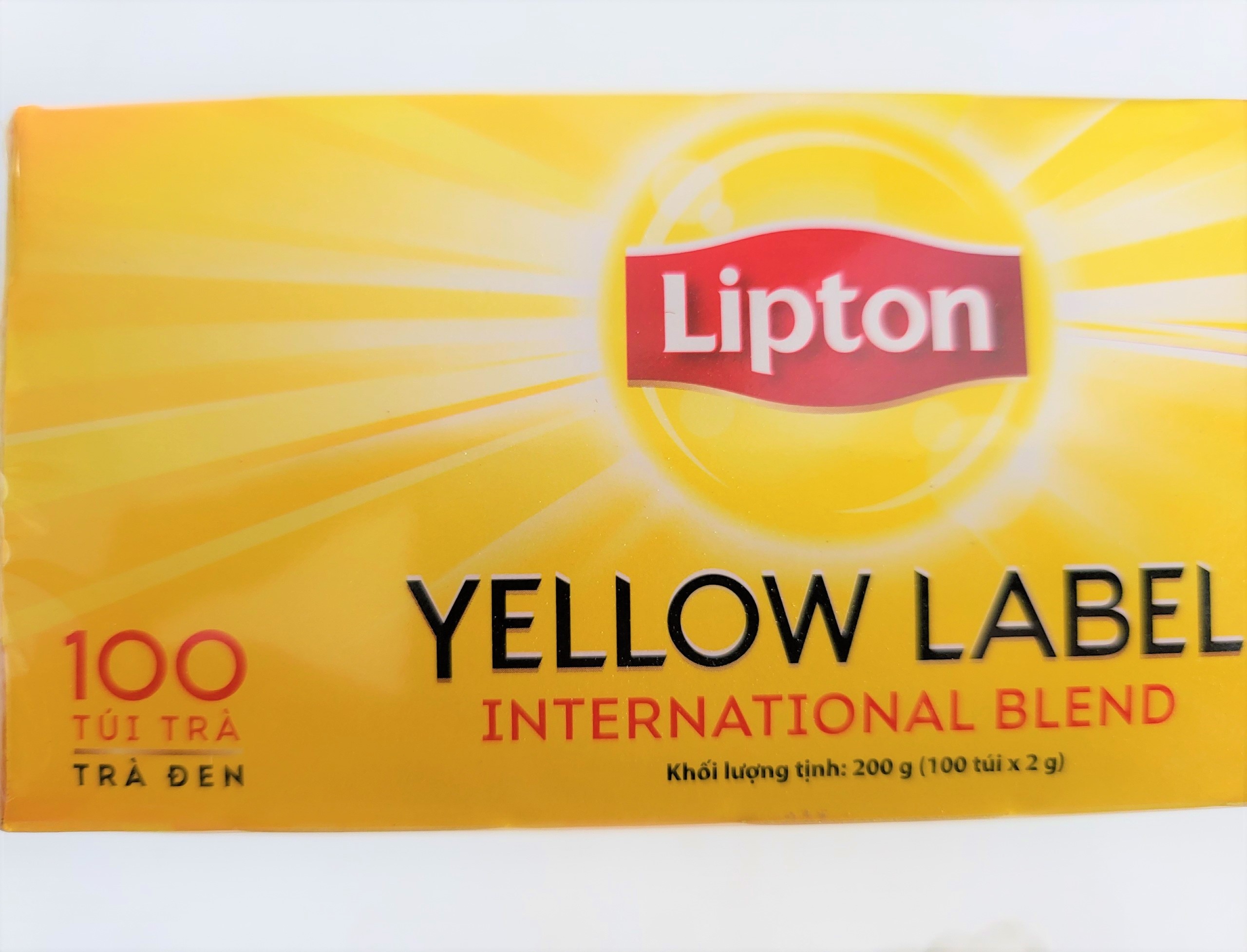 [HỘP LỚN 200gram (100 túi lọc)] TRÀ ĐEN NHÃN VÀNG [Indonesia] LIPTON Yellow Label Tea Bags
