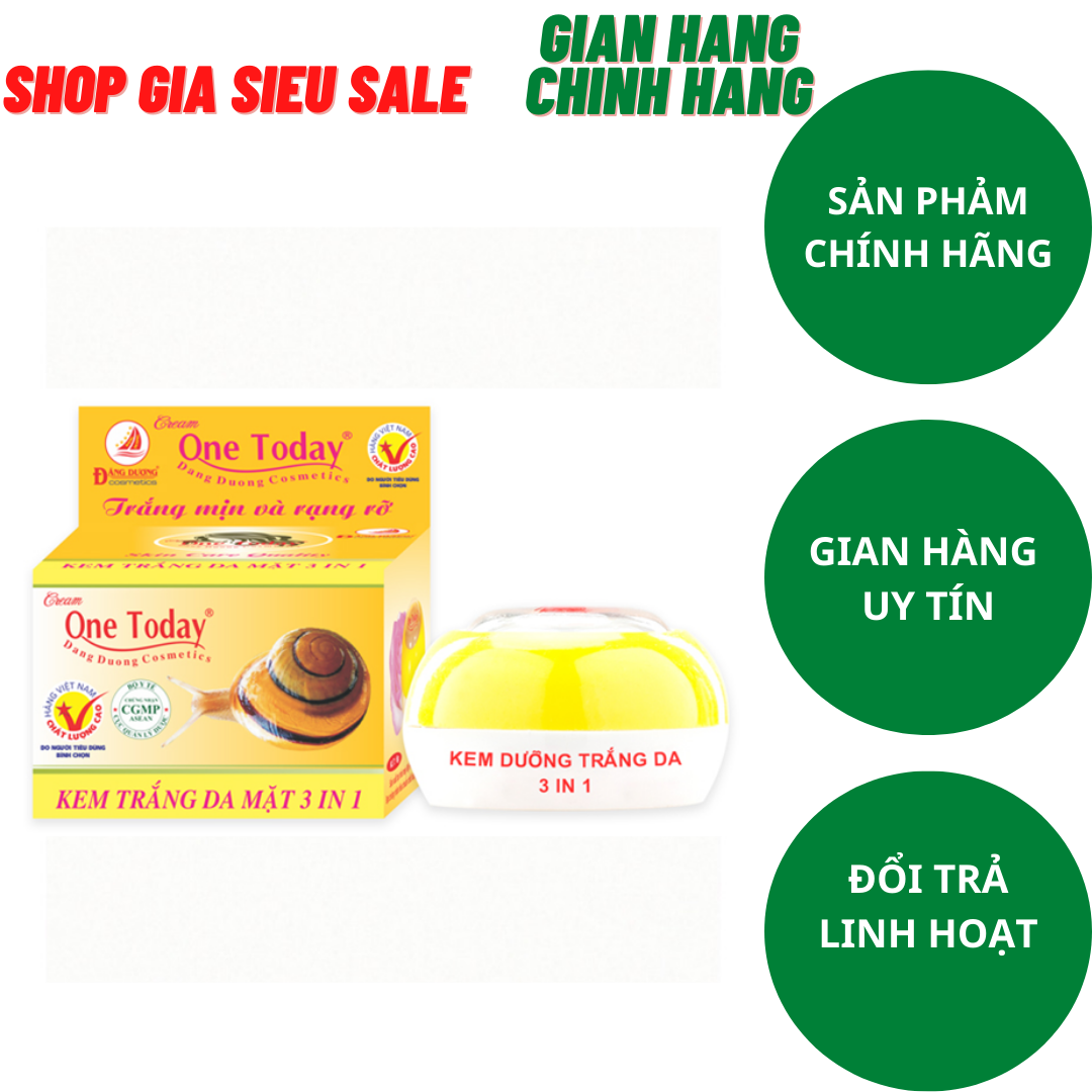 Kem trắng da mặt 3 in 1 one today 51.5k