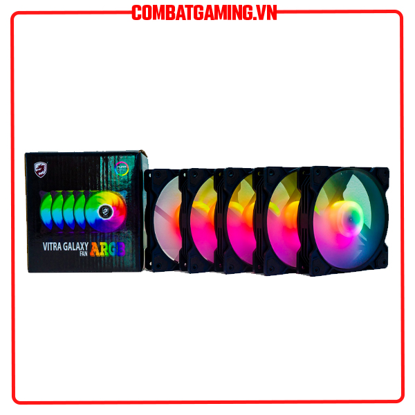 Kit 5 fan vitra galaxy argb aura sync