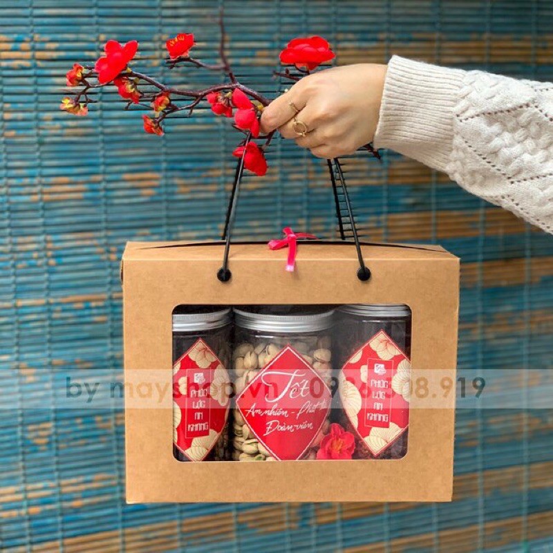 Tem tết dán hộp đựng, túi đựng