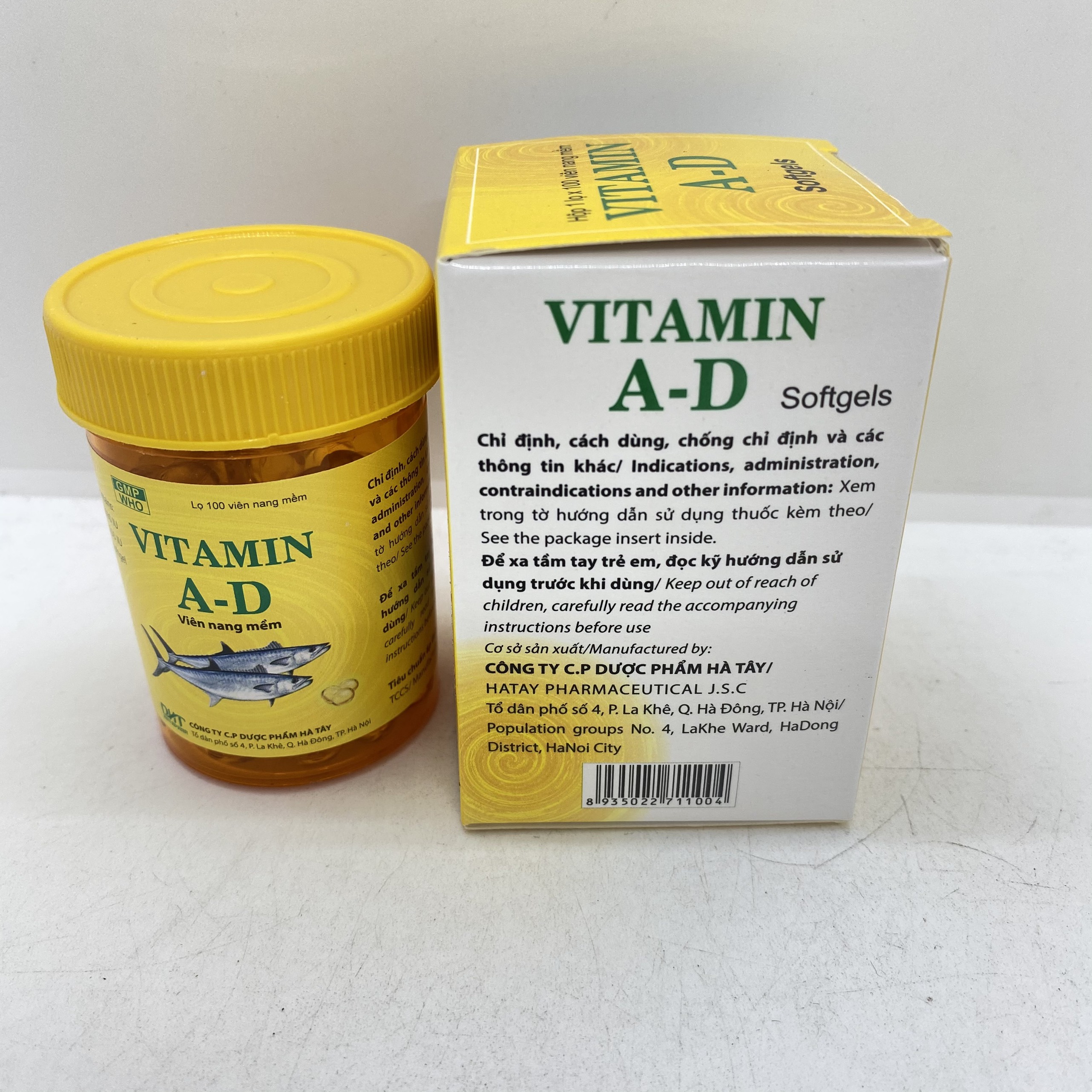Vitamin A-D Hà tây lọ 100 viên