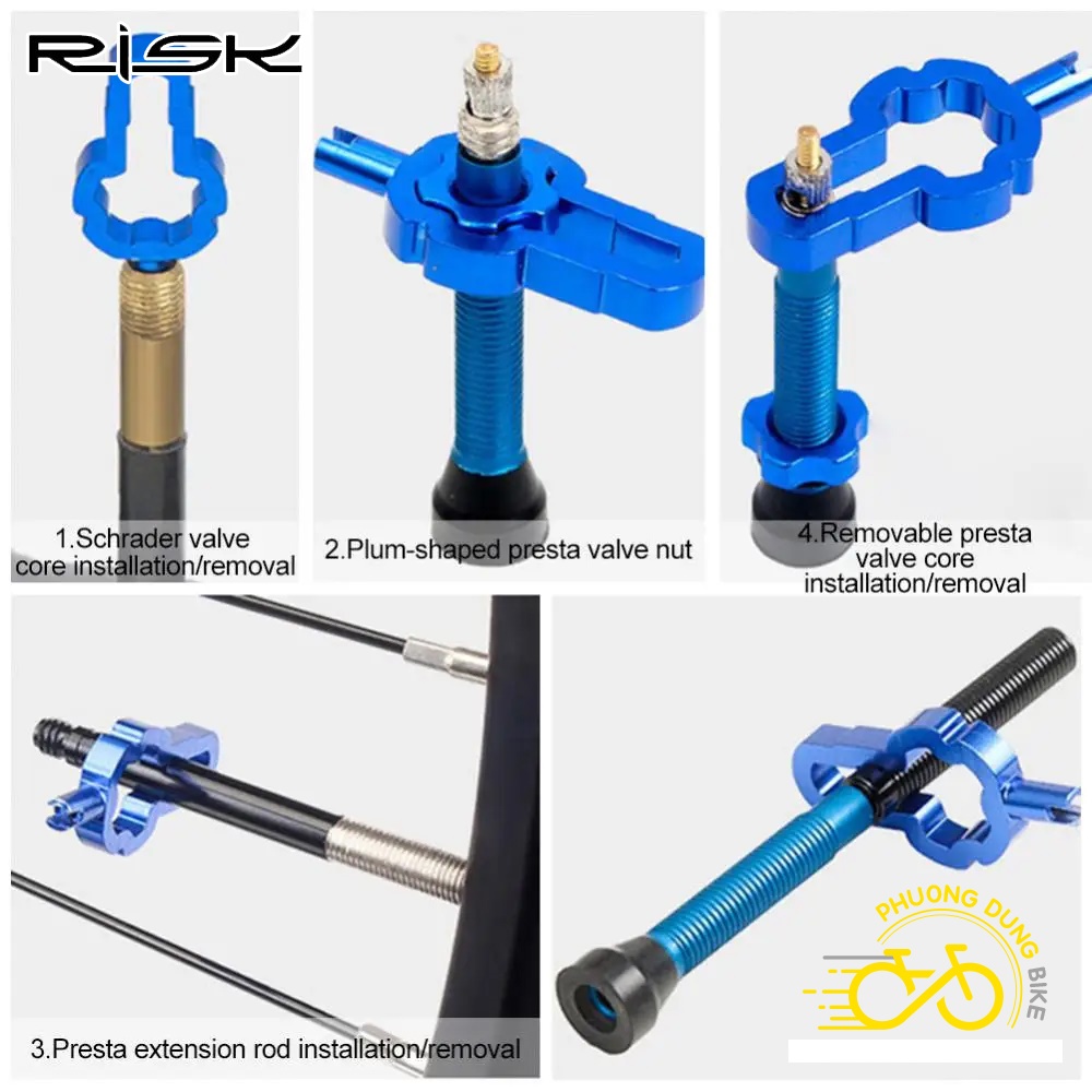 Dụng cụ tháo lõi van RISK - Lõi van xe đạp xe máy