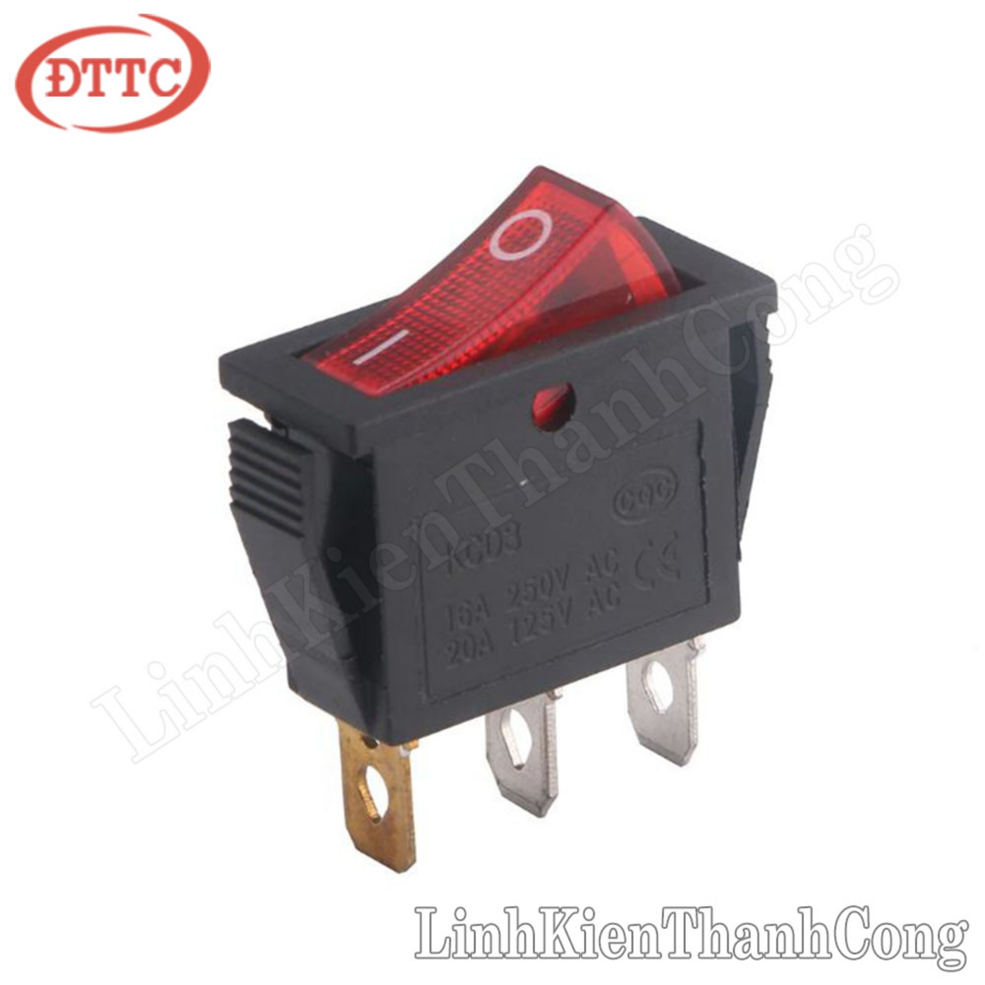Công tắc bập bênh kcd3-101n 15a 250v