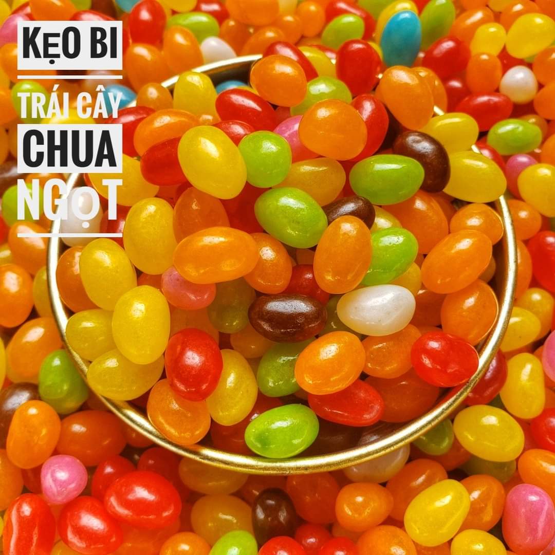 KẸO BI TRÁI CÂY 200G/500G/1KG