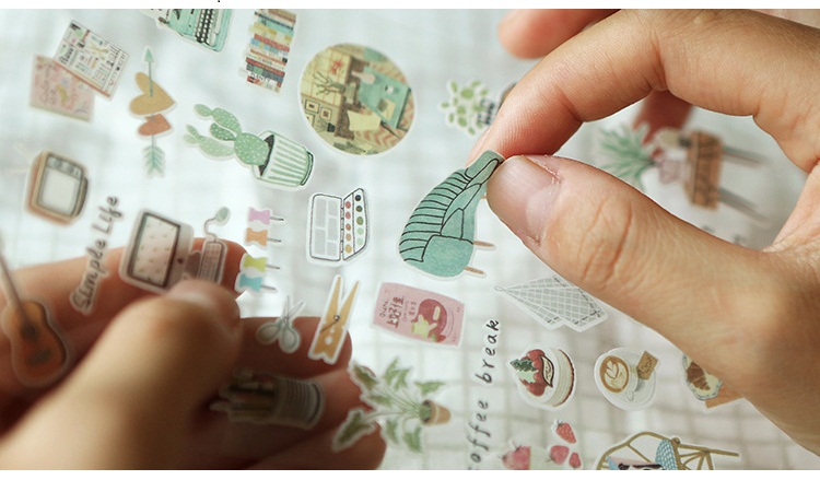 [HCM]Sticker Dễ Thương trang trí planner scrapbook