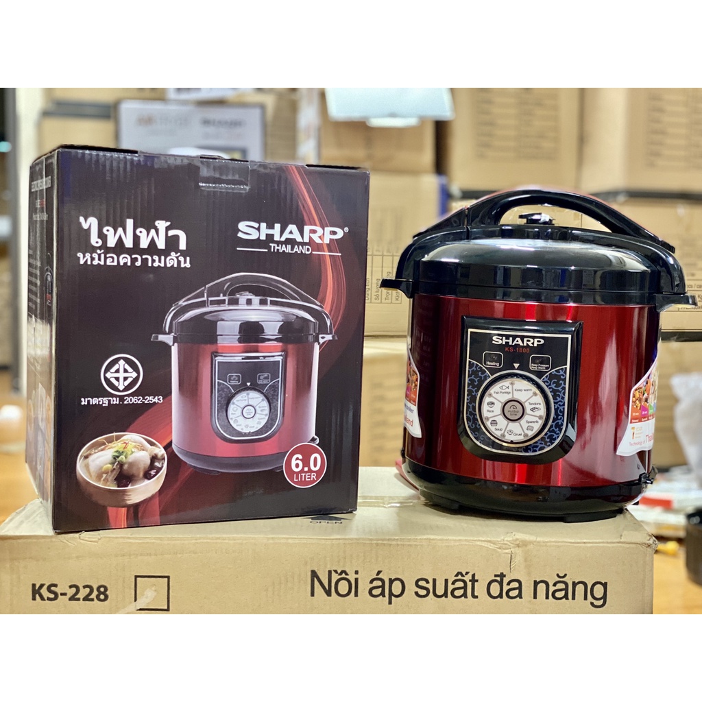 Nồi Áp Suất Điện Đa Năng Sharp KS-180V/ KS-228 6L
