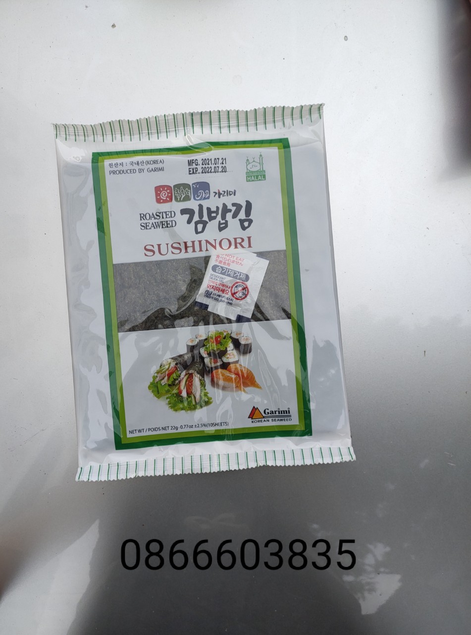 Rong Biển cuộn cơm susi Kimbab Hàn Quốc 10 lá