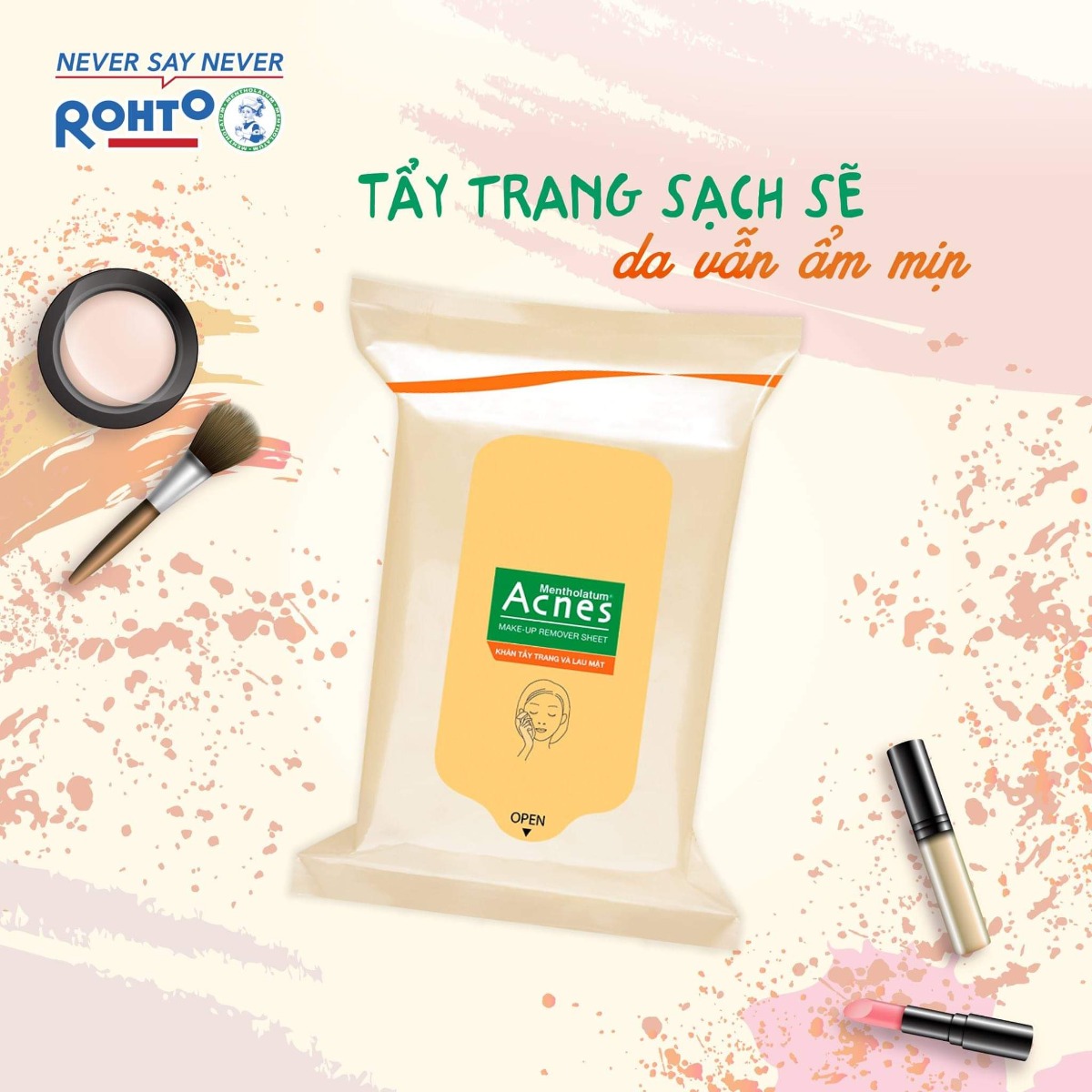 Bịch 20 Miếng Khăn Giấy Tẩy Trang ACNES Make Up Remover Sheet
