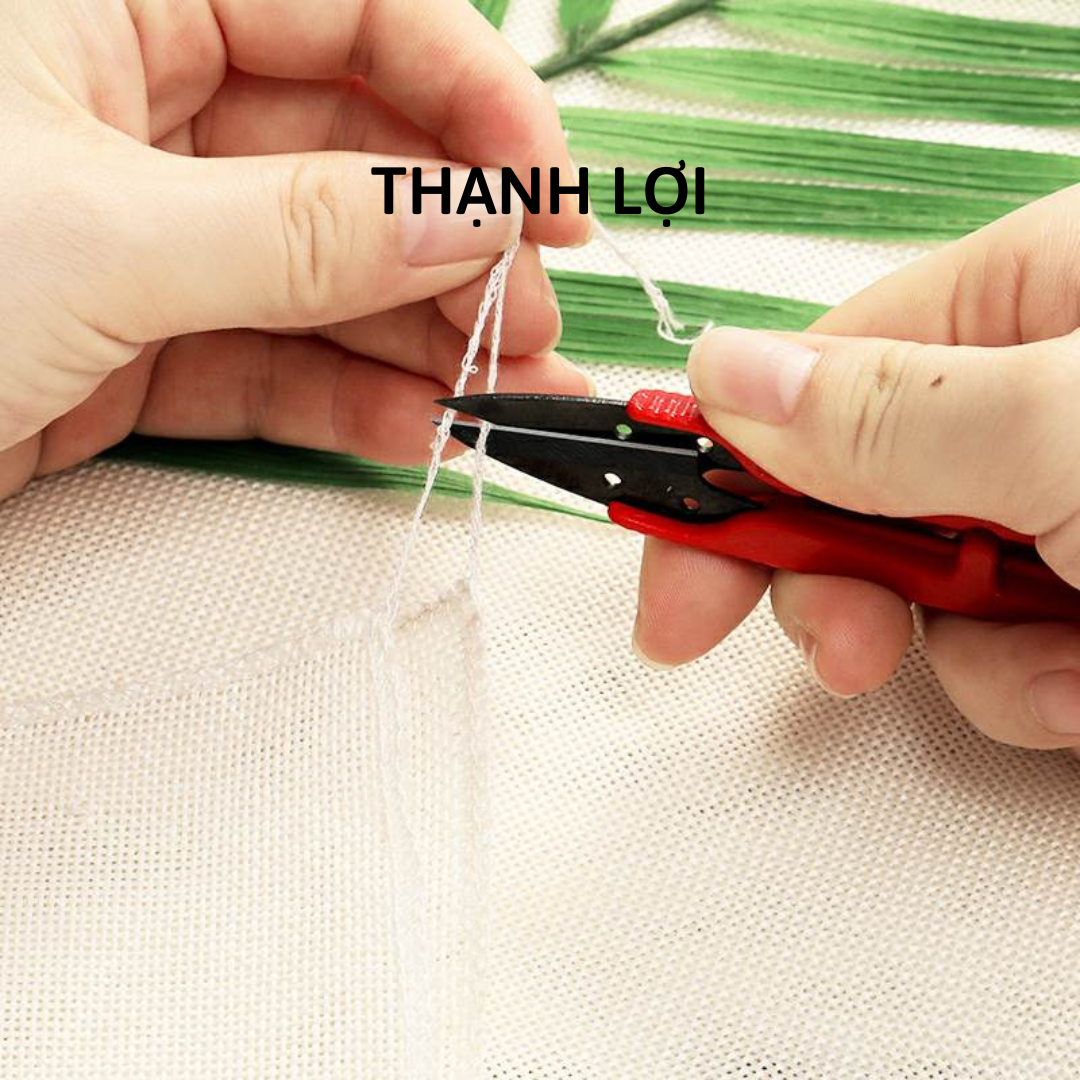 Kéo Bấm Chỉ Siêu Sắc Bén (Kéo bấm 2 màu, Kéo bấm đỏ lưỡi đen, Kéo bấm đen)