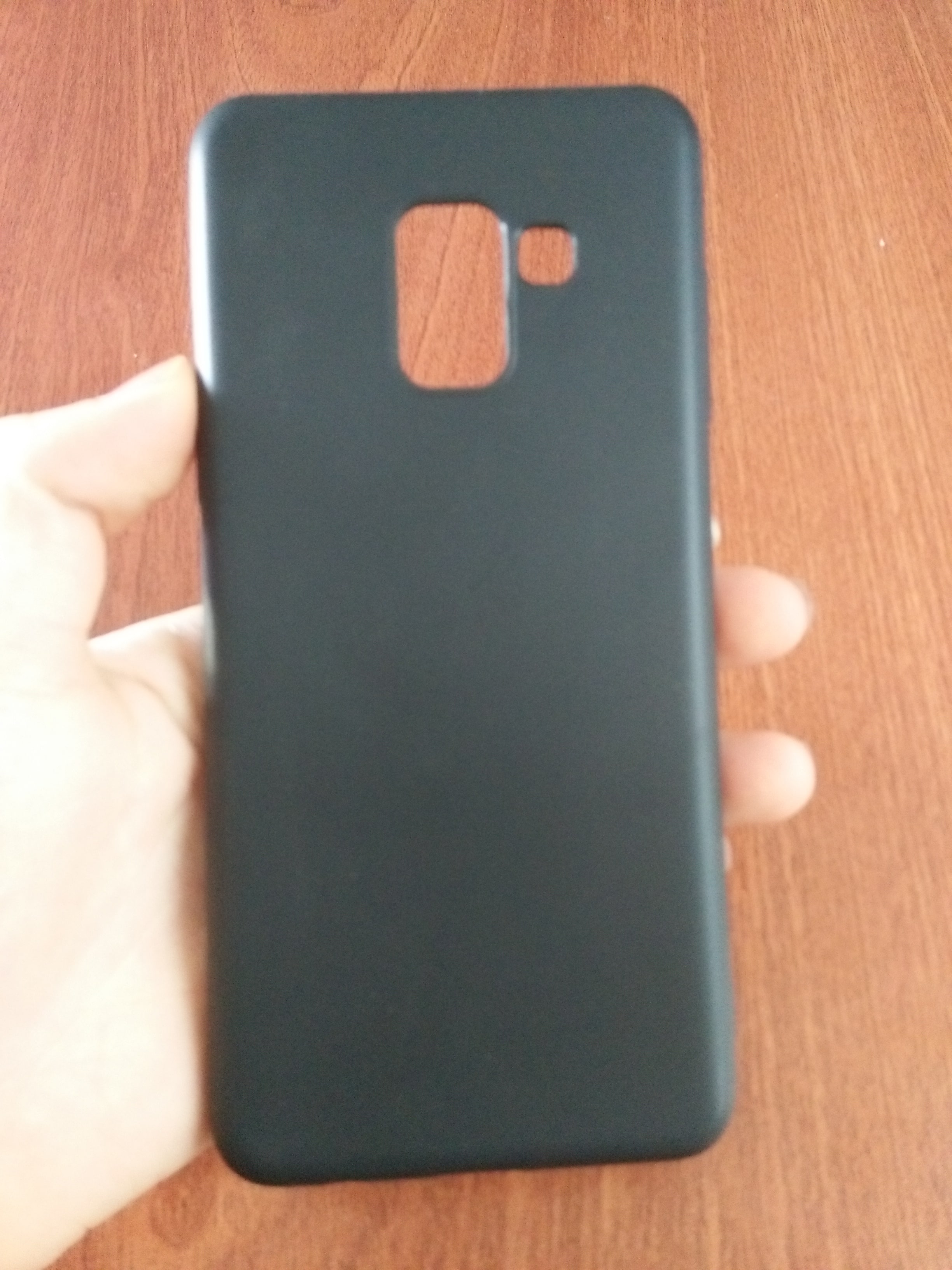 Ốp lưng samsung A8 dẻo đen