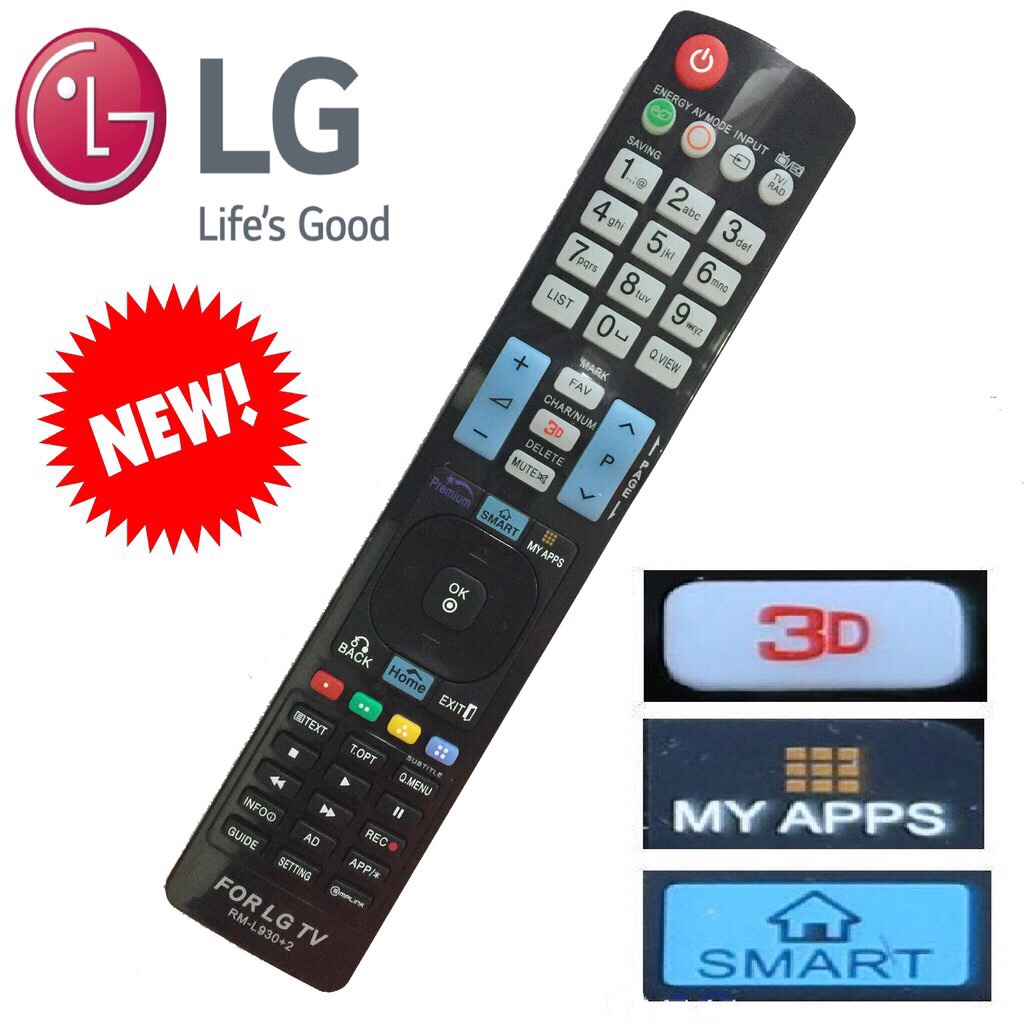Điều khiển tivi LG RM-L930+2