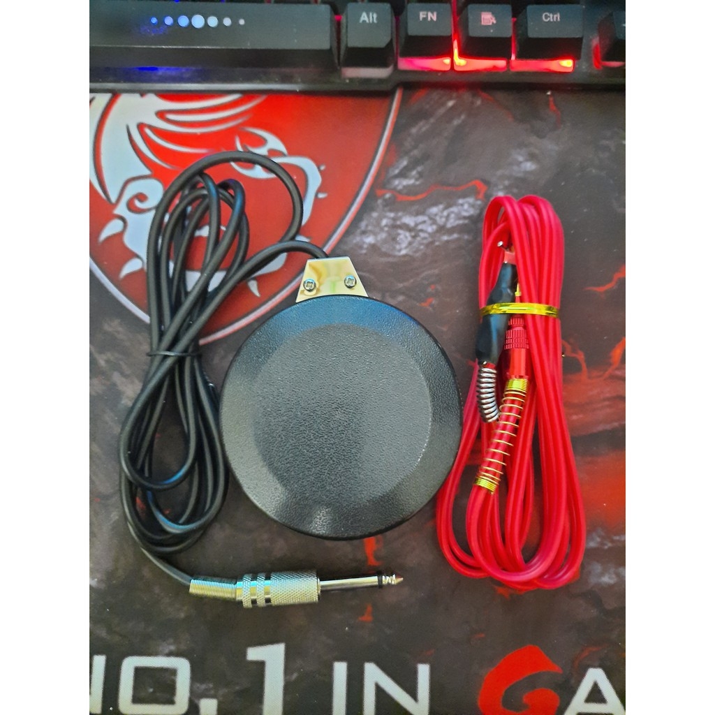 Cặp bàn đạp tròn + dây móc xăm hình