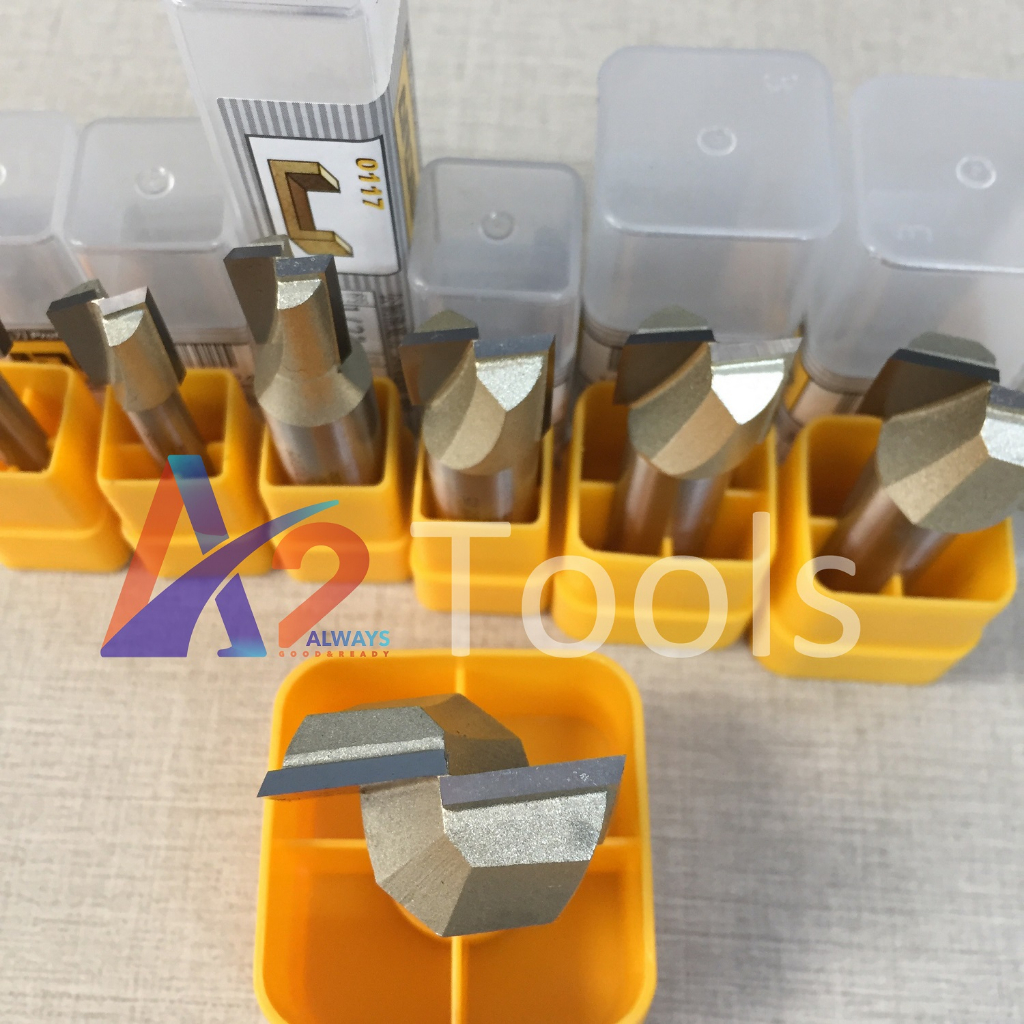 Mũi phay, mũi soi, mũi cắt gỗ thẳng lấy nền cốt 1/4" (6.35mm) và cốt 1/2" (12.7mm) ARDEN A0117