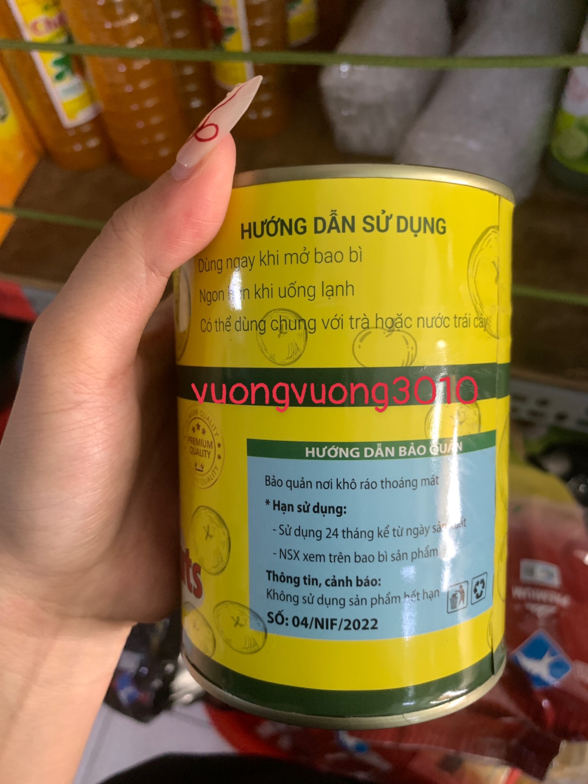 Củ năng đóng lon NIf 560gr