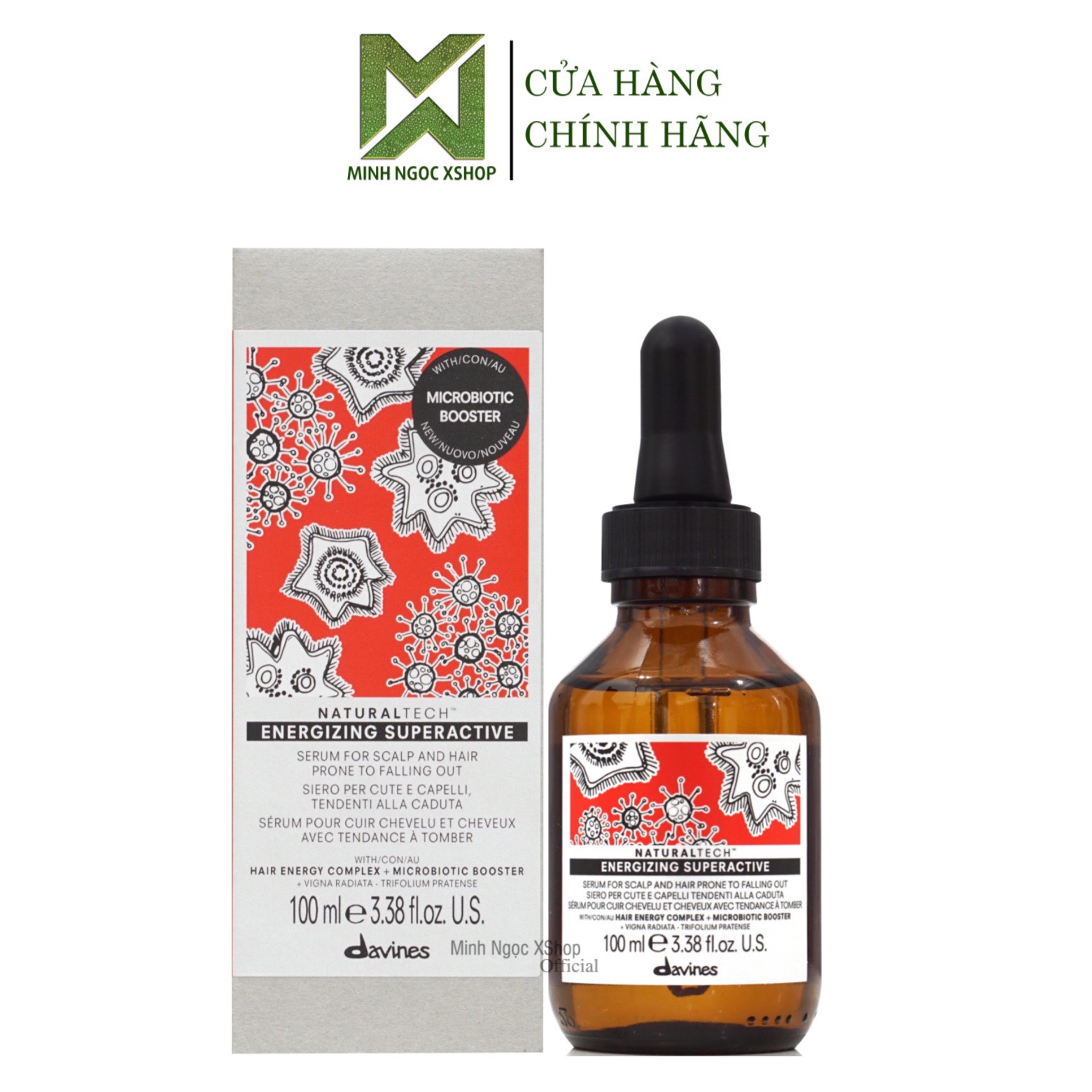 Tinh chất chống rụng kích mọc tóc Davines Energizing Superactive 100ML