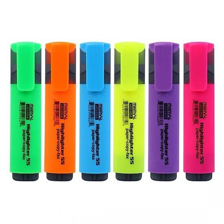 Bút dạ quang Highlighter MARVY 55 ( có màu Pastel)