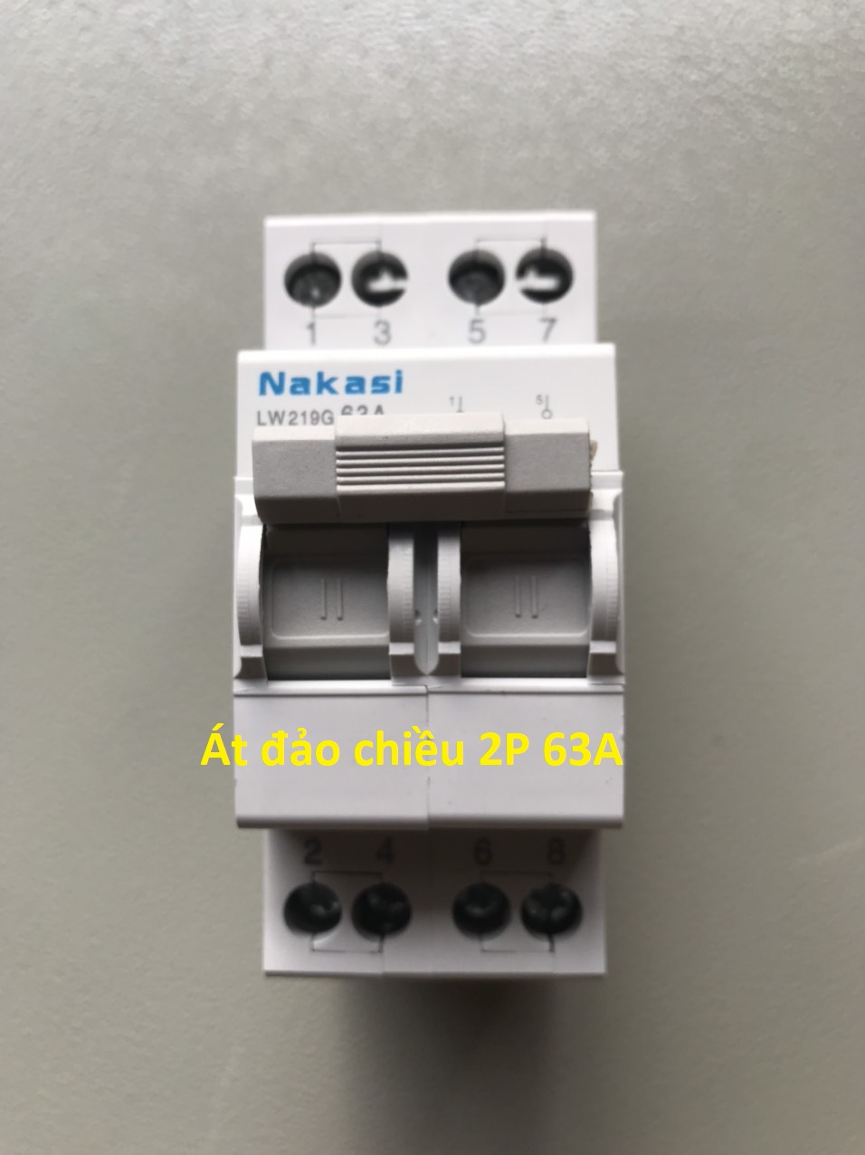 Aptomat đảo chiều của hãng NAKASI 2P 63A