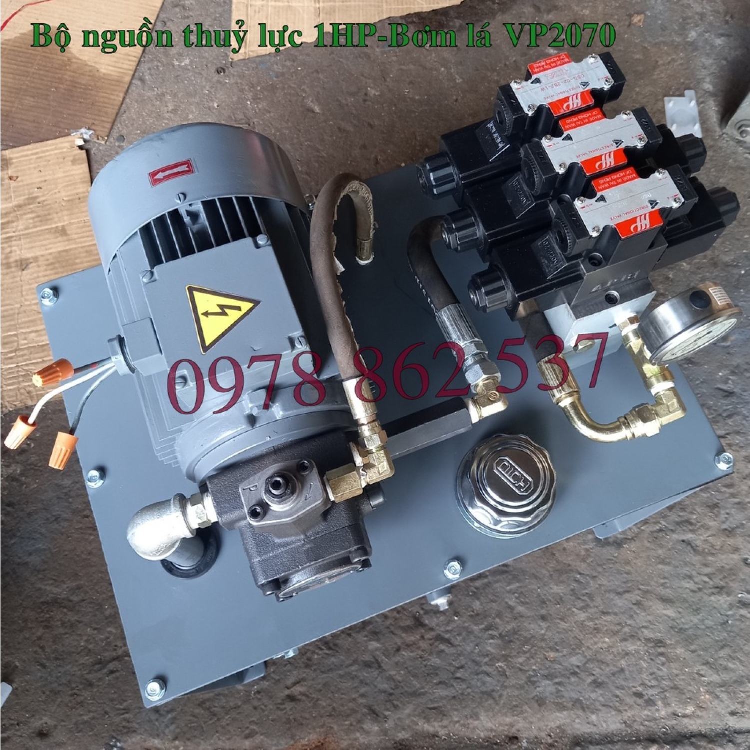 Van gạt tay thuỷ lực 2 cần ren 21mm