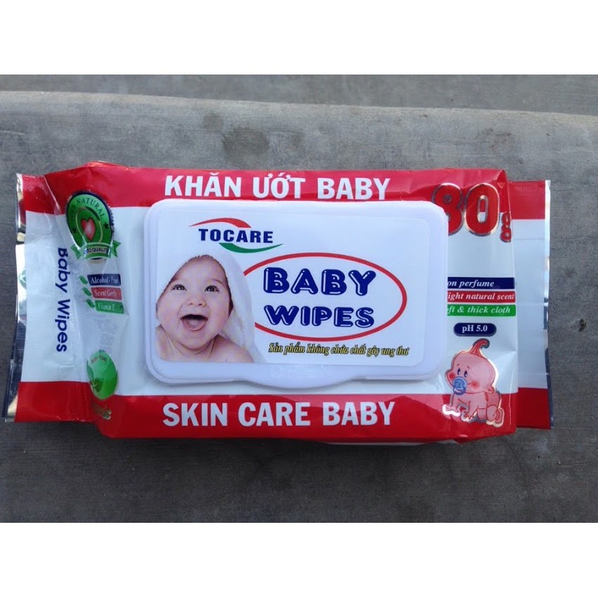 Khăn ướt baby wipes 80 tờ