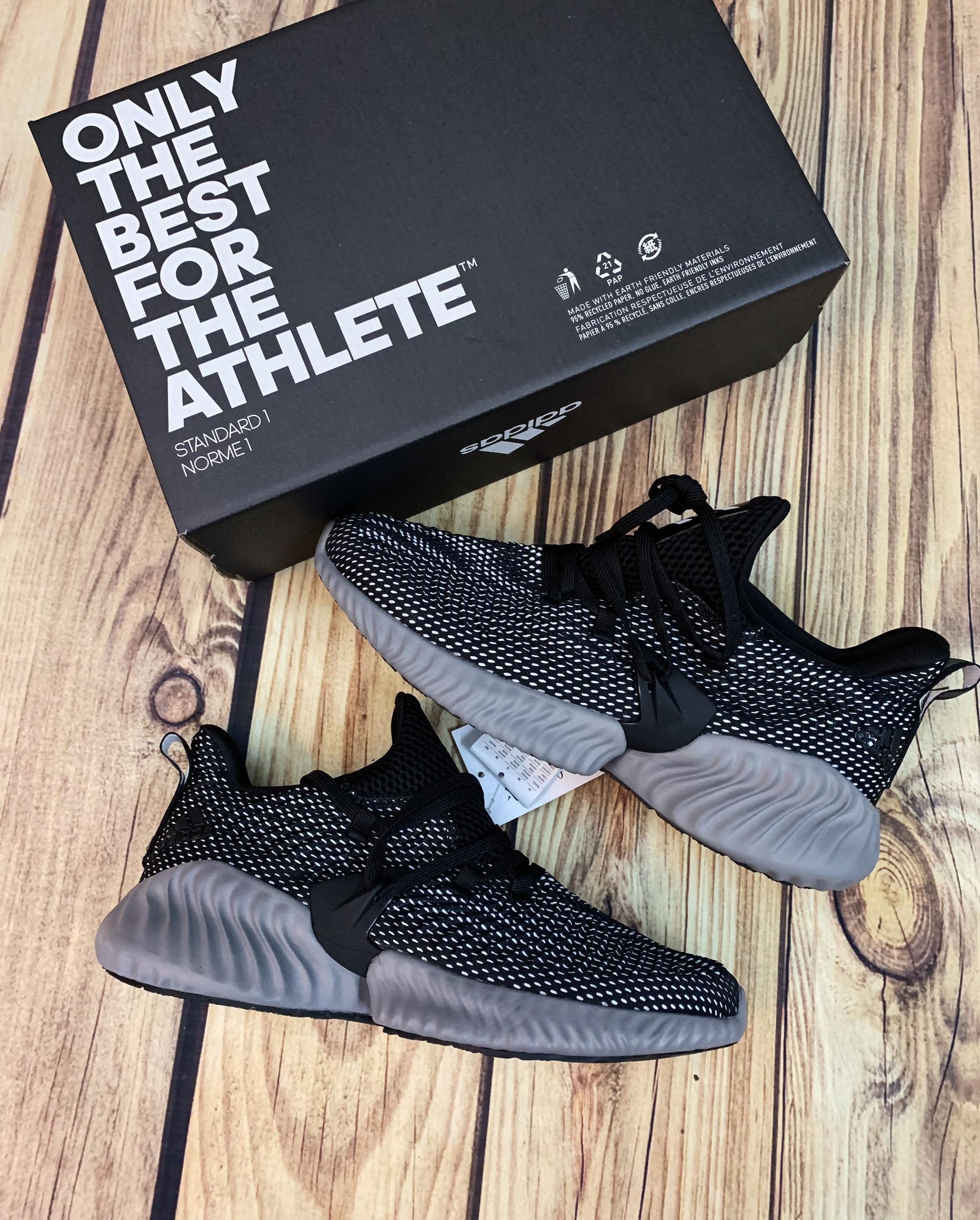 Giày nữ Alpha Bounce Instinct mới bền êm nhẹ thoáng (đen xám)